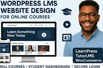 create professional wordpress lms website for your online course with learndash