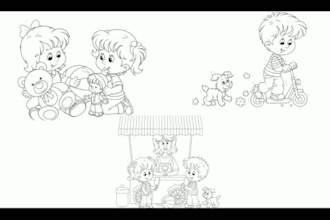 design kids coloring and activity books