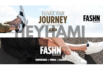 design e commerce website, banner, creative billboards, shop signage
