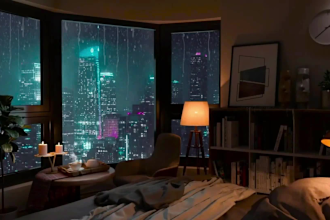 create cozy relaxing rain video for your youtube channel