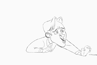 2d traditional animation frame by frame 2d pencil sketch line art adobe animate