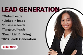 usa, canada, UK, linkedin, b2b leads, dubai real estate leads, ecommerce leads