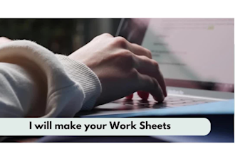 paper typing, article, mathematical equations and make worksheets
