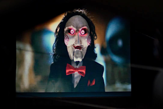 make billy the puppet of jigsaw create an awesome promotional video