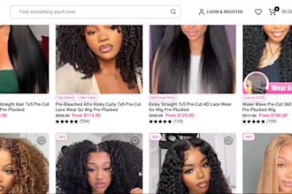 hair extension store beauty website shopify store hair website dropshipping