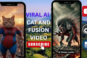 create viral ai cat videos, ai hybrid animal fusion videos, ai stories, shorts