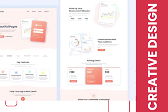 design responsive landing pages, squeeze and wordpress websites using ele