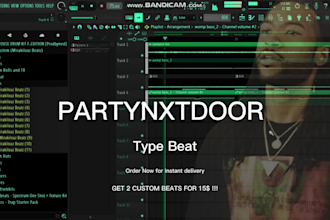make partynxtdoor type beats with cheap exclusive licence
