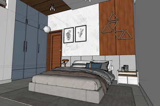 do sketchup 3d model and realistic renders