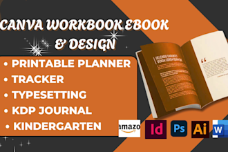 design printable planner tracker typesetting kdp journal kindergarten