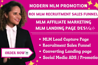 mlm sales funnel, mlm affiliate marketing, mlm promotion, mlm recruitment funnel