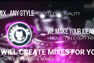 make a profesional custom dj mix for you, dj party