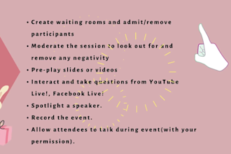 create, manage and host your event along with other services