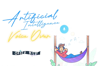 do realistic humanlike male or female ai voice over in 12 hours