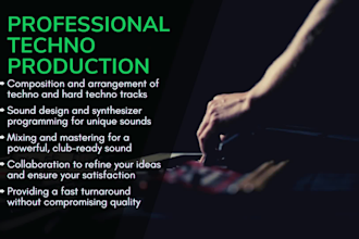 be your ghostproducer for techno and hard techno