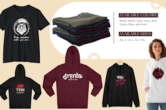 create kids and adults vintage and retro clothing