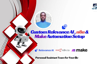 create an ai virtual assistant team n8n, relevance ai, whatsapp, make com, gpt