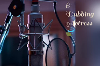 record professional urdu , english and hindi dubbing and voiceover
