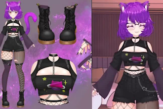 2d vtuber 2d anime character vtuber commision pngtuber live2d streaming avatar