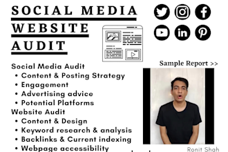audit your social media accounts and website