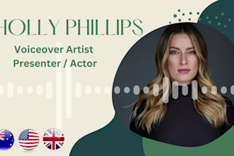 deliver a pro australian voiceover for you in 48hours