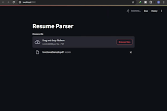 create resume parsing system or app
