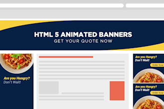 design animated HTML5 banners in 1 day