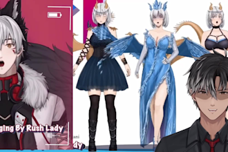 vtuber model design ready to rig