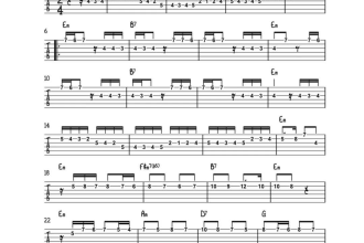 make a guitar tab tablature of the song you like