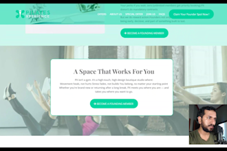 create systeme io sales funnel, landing page, website