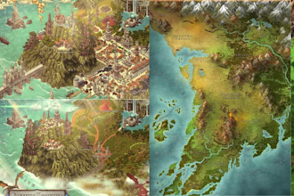 do fantasy world board game map rpg table top fantasy novel tcg cartography map
