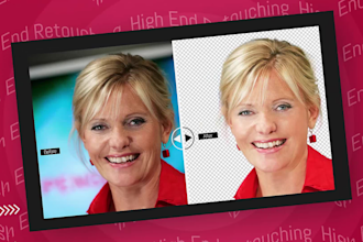 professionally retouch photo, high end photo editing
