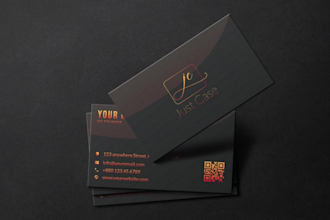 design professional, luxury, minimal light and dark business card