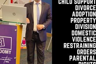 your family law attorney, marriage, divorce, child, spousal support
