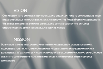 design a professional investor pitch deck for business and startups