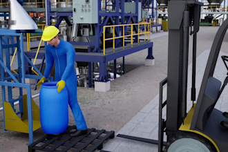 do 3d industrial technical animation machinery engineering equipment animation
