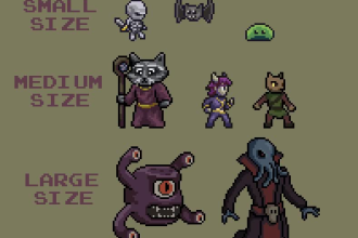 make animated pixel art characters for your game