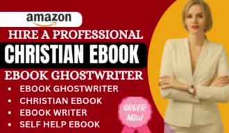 be your christian ebook ghostwriter and nonfiction book writer on amazon KDP