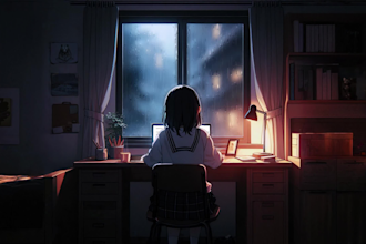 high quality rain animation videos with relaxation music for tiktok and youtube