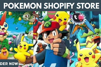 design pokemon game card trading store pokemon website pokemon shopify store