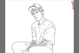 create an animated drawing birthday video