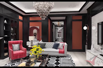 model 3d and render your floor plan very fast