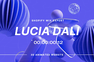 do 3d animated shopify store scrolling animation fix design wix animated website
