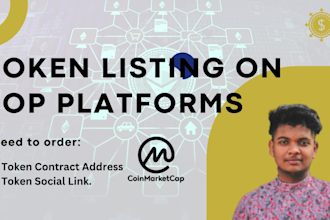 do token listing on any token crypto platforms like cmc cg