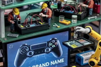 do an advertisement video with 3d miniature workers
