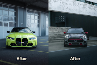 do car photo editing and retouching professionally