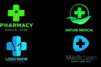 design medical,healthcare and pharmacy logo
