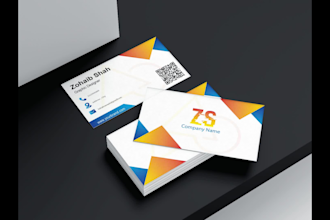 provide interactive business card design with a free qr code