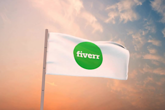 make a flag wave with your logo on it