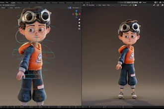 3d rendering, texturing blender, maya rig,3d realistic character modeling,rig3d
